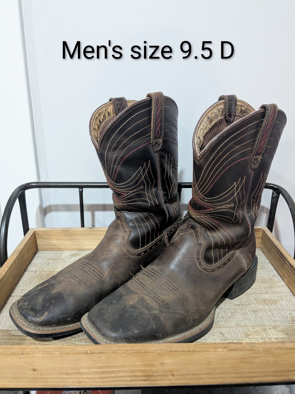 Ariat Brown Leather Men’s Western Cowboy Boots